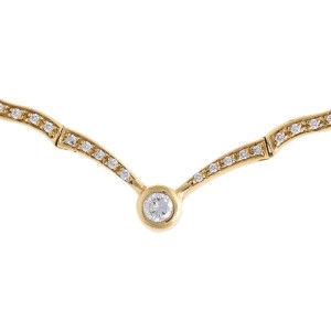 Elegant And Fashionable 18k Yellow Gold 0.80 Ct 71 Diamond Necklace