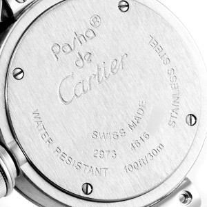 Cartier Miss Pasha Steel Silver Dial Quartz Ladies Watch 