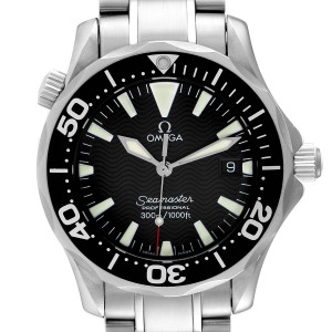 Omega Seamaster James Bond 36 Midsize Black Dial Watch 