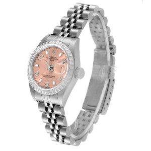 Rolex Date Salmon Dial Jubilee Bracelet Ladies Watch 