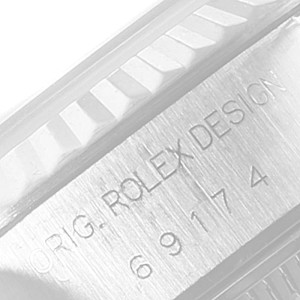 Rolex Datejust 26mm Steel White Gold Black Dial Ladies Watch 
