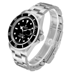 Rolex Submariner Black Dial Steel Mens Watch 