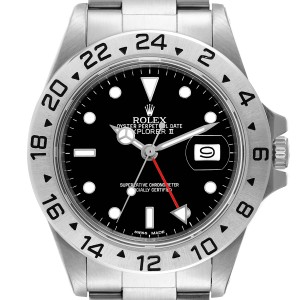 Rolex Explorer II Transitional Stainless Steel Black Dial Mens Watch