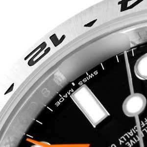 Rolex Explorer II 42 Black Dial Orange Hand Mens Watch 
