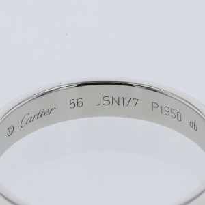 CARTIER 950 Platinum 1895 Wedding  Ring LXGBKT-314