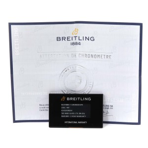 Breitling Navitimer World Black Dial Steel Mens Watch 