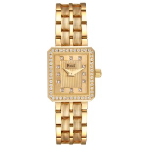 Piaget 18K Yellow Gold Diamond Ladies Watch  