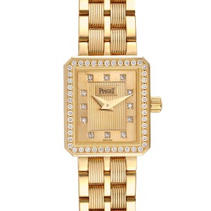 Piaget 18K Yellow Gold Diamond Ladies Watch  