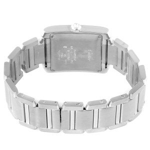 Cartier Tank Francaise Large 18K White Gold Diamond Unisex Watch 