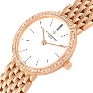 Vacheron Constantin Classic Rose Gold Diamond Ladies Watch 