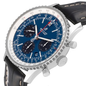 Breitling Navitimer 01 Blue Dial Limited Edition Steel Mens Watch 