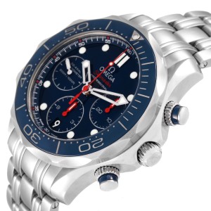 Omega Seamaster Diver 300M Blue Dial Watch 