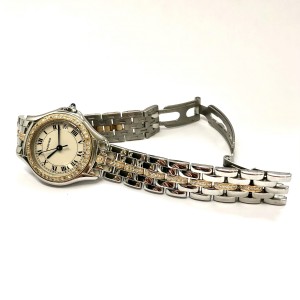 CARTIER COUGER 27mm Diamond Bezel & Bracelet Ladies Watch 