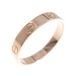 Cartier 18K Pink Gold Mini Love  Ring LXGYMK-302