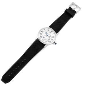 Cartier Rotonde Retrograde GMT Time Zone Steel Mens Watch 