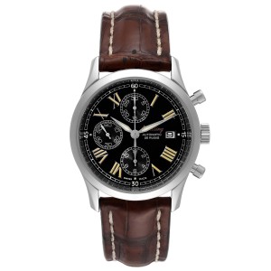 Breitling Grand Premier Chronograph Black Dial Steel Mens Watch 