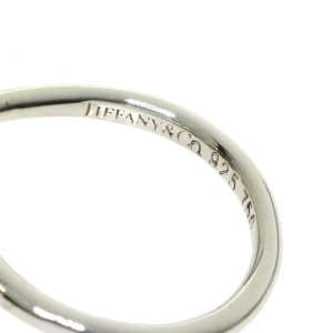 TIFFANY & Co 925 Silver 18k Yellow Gold Love knot Ring