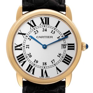 Cartier Ronde Solo 36mm Large Yellow Gold Steel Unisex Watch 