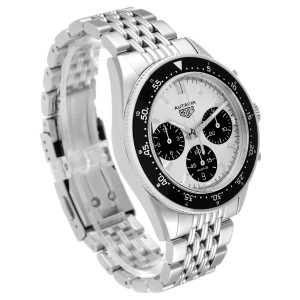 Tag Heuer Autavia Heritage Silver Dial Steel Mens Watch 