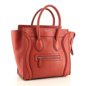 Celine Luggage Bag Grainy Leather Micro