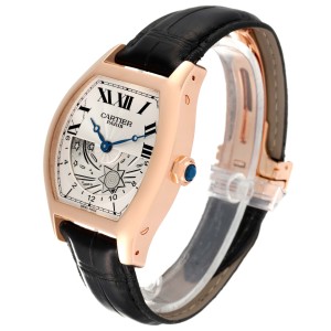 Cartier Tortue   GMT Day-Night Rose Gold Mens Watch  