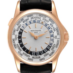 Patek Philippe World Time Complications Rose Gold Mens Watch 5110