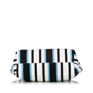Dolce&Gabbana Striped Shopping Cotton Tote Bag