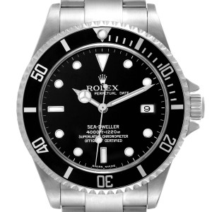 Rolex Seadweller Black Dial Steel Mens Watch 
