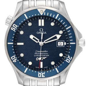 Omega Seamaster  Years James Bond Blue Dial Watch  