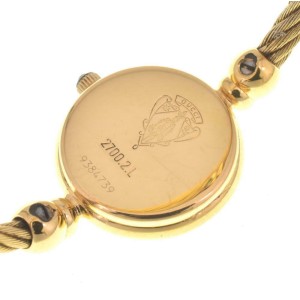 GUCCI 2700.2.L Bangle Gold Plated Quartz Watch LXGJHW-539