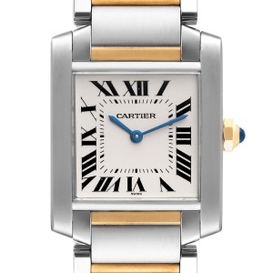 Cartier Tank Francaise Midsize Steel Yellow Gold Ladies Watch