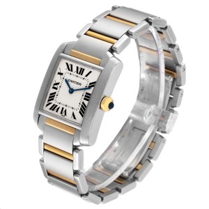 Cartier Tank Francaise Midsize Steel Yellow Gold Ladies Watch