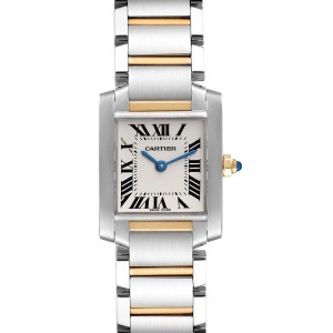 Cartier Tank Francaise Small Steel Yellow Gold Ladies Watch  