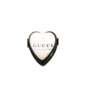 Gucci Sterling Silver & Green Tourmaline Heart Charm Bracelet
