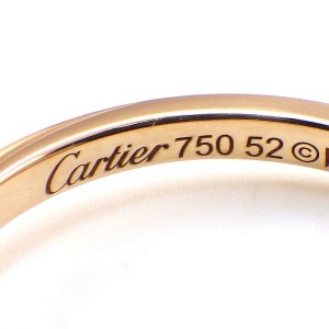 Cartier 18K Pink Gold Diamants Legers De Heart 1 Diamond US 6 Ring LXWBJ-758