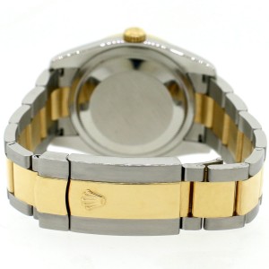Rolex Datejust 36mm 2-Tone Oyster Watch/Custom White MOP Diamond Dial & 1.1Ct Bezel