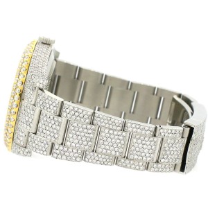 Rolex Datejust II 41mm 2-Tone Pave Diamond Watch w/23.3ct Diamond Bezel/Lugs/Bracelet/Roman Dial