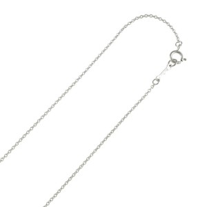 TIFFANY & Co 18K white Gold diamond heart Necklace LXKG-60