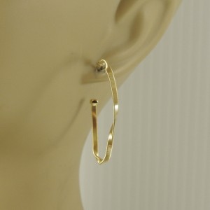  Marco Bicego 18K Yellow Gold Medium Marrakech Hoop Earrings