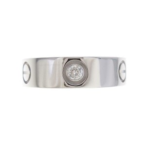 Cartier 18k White Gold Love Half Ring LXGYMK-388