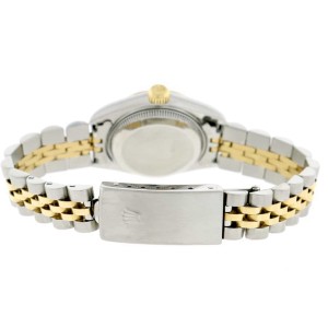 Rolex Datejust Ladies 2-Tone 18K Yellow Gold/Steel 26MM Original White Roman Dial Jubilee Watch 69173