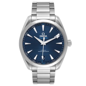 Omega Seamaster Aqua Terra Blue Dial Steel Watch 