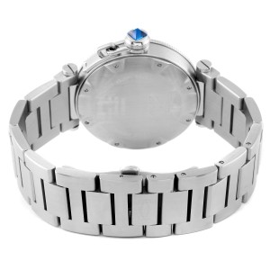 Cartier Pasha Seatimer Stainless Steel Silver Dial Mens Watch 