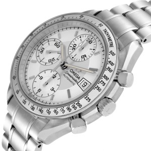 Omega Speedmaster Date Silver Dial Automatic Mens Watch  