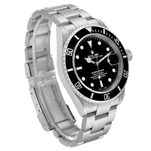 Rolex Submariner Date 40mm Black Dial Steel Mens Watch  