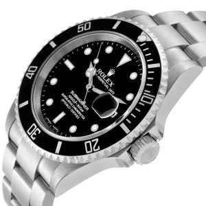 Rolex Submariner Date 40mm Black Dial Steel Mens Watch  