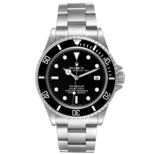Rolex Seadweller 4000 Black Dial Steel Mens Watch 