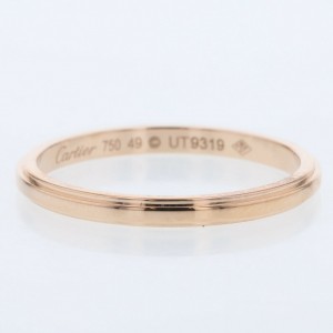 CARTIER 18k Pink Gold Damour Wedding Ring LXGBKT-1061