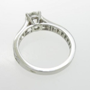 Cartier 950 Platinum 0.71ct Solitaire Diamond Ring Size 4.75