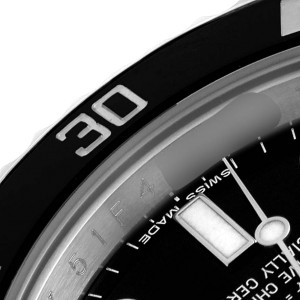 Rolex Submariner Black Dial Ceramic Bezel Steel Mens Watch  